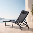 Vente en gros de chaises longues d'extérieur réglables pour l'ameublement de terrasses au bord de la piscine - 11D25I