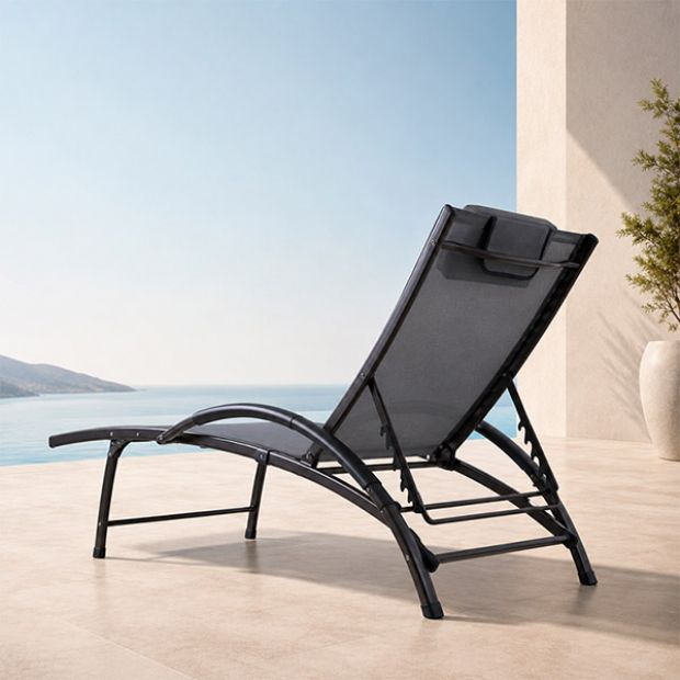 Vente en gros de chaises longues d'extérieur réglables pour l'ameublement de terrasses au bord de la piscine - 11D25I