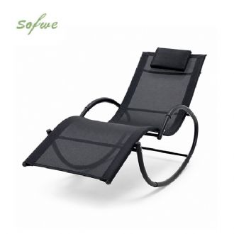 Chaise longue de jardin à bascule en gros, avec assise...