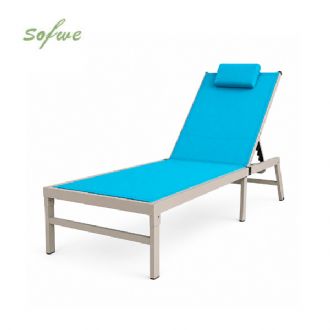 Chaise longue de jardin pliable en gros, avec dossier...