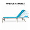 Chaise longue de jardin pliable en gros, avec dossier réglable à plusieurs niveaux et appui-tête amovible, pour terrasse au bord de la piscine - 11D25K