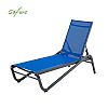 Fourniture en gros de chaises longues d'extérieur réglables, en tissu maillé respirant enduit de PVC - 11D25L
