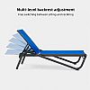 Fourniture en gros de chaises longues d'extérieur réglables, en tissu maillé respirant enduit de PVC - 11D25L