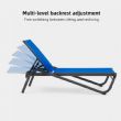 Fourniture en gros de chaises longues d'extérieur réglables, en tissu maillé respirant enduit de PVC - 11D25L