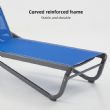 Fourniture en gros de chaises longues d'extérieur réglables, en tissu maillé respirant enduit de PVC - 11D25L