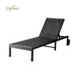 Chaise longue d'extérieur en métal avec roulettes et tissu en maille respirante, vendue en gros, pour les terrasses et les bords de piscine - 11D25O