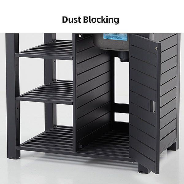 Plan de travail de cuisine extérieure en aluminium avec évier et étagères - 11D13D