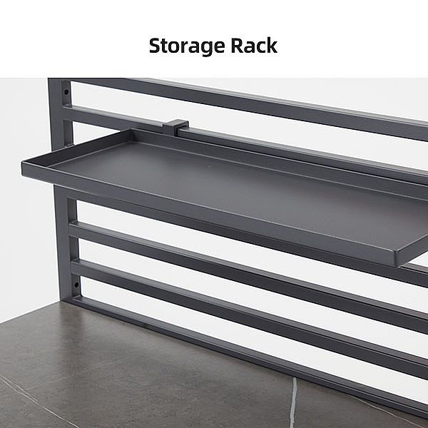 Table de jardin/cuisine d'extérieur modulaire et flexible avec cadre en aluminium - 11D13E