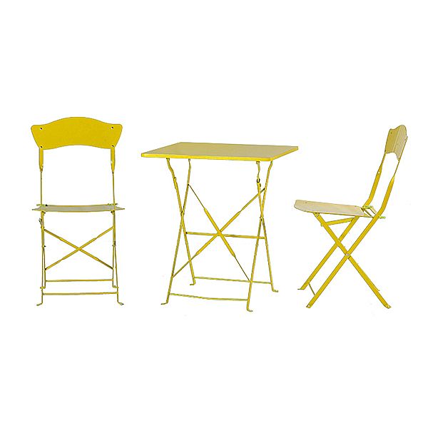 Table et chaises de patio pliantes extérieures en métal - 10B01F