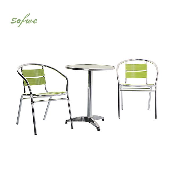 Ensemble de bistrot étanche en aluminium 3 pièces - 10B01S