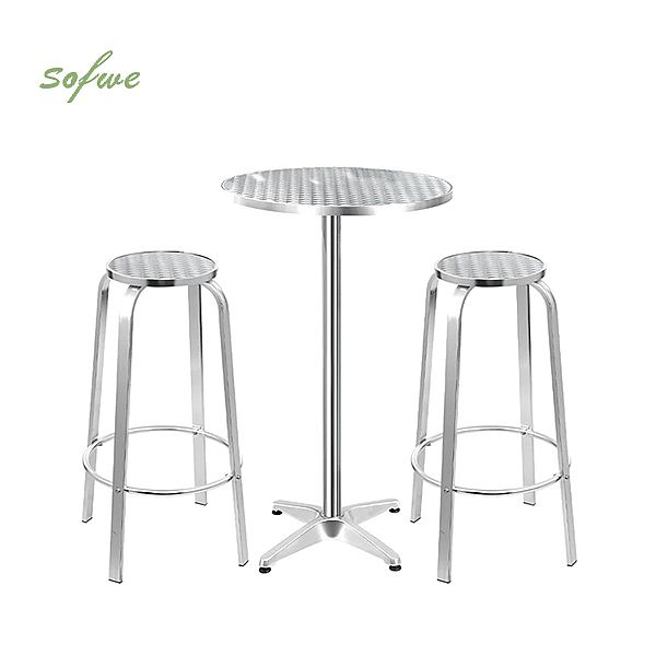 Ensemble de bar extérieur en aluminium 3 pièces - 10B01U
