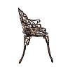 Chaise de jardin en métal en fonte d'aluminium antique d'extérieur - 10B01Z