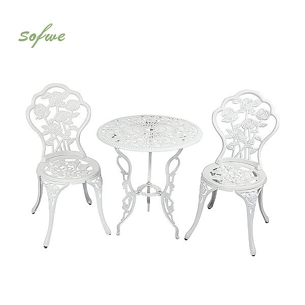 Ensembles de bistro extérieurs en aluminium moulé antiques - 10B02B