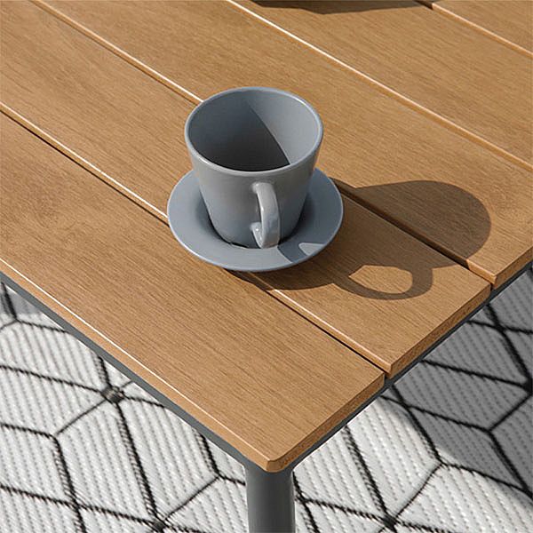 Canapé de luxe en aluminium pour meubles de cour - 11C01D