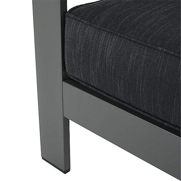 Canapé sectionnel extérieur en forme de V en aluminium - 11C01J