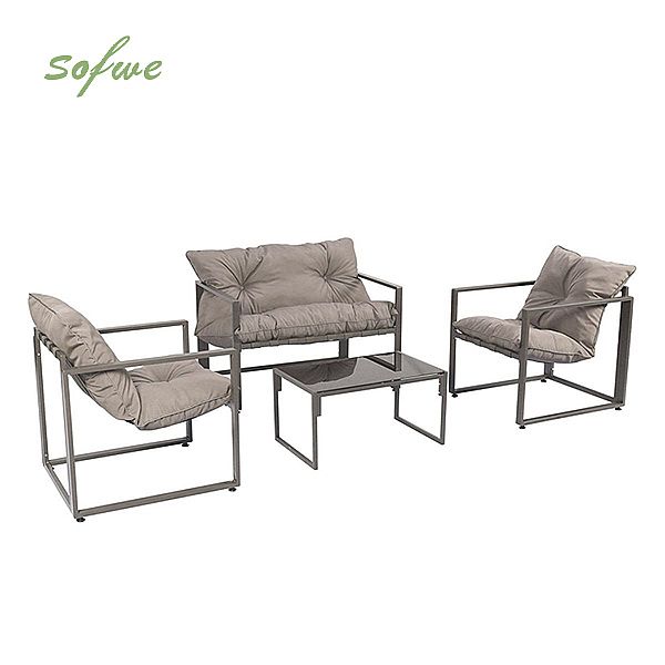 Ensemble de meubles de cour extérieure en fonte d'aluminium - 11C01O