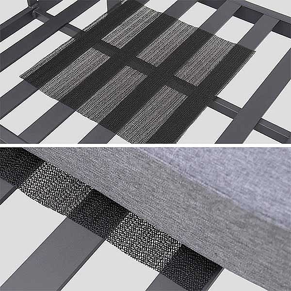 Ensemble de meubles de luxe en aluminium avec coussin - 11C01Q