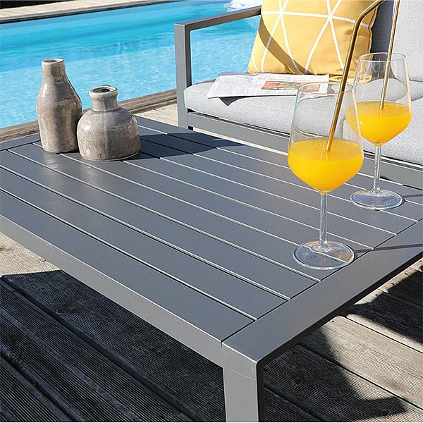 Canapé de terrasse extérieur 4 places en aluminium - 11C01U