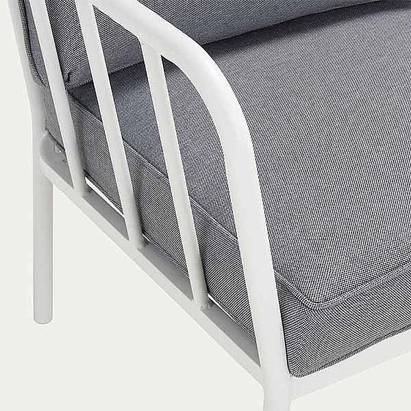 Ensemble de canapé en aluminium moderne avec coussin - 11C01V