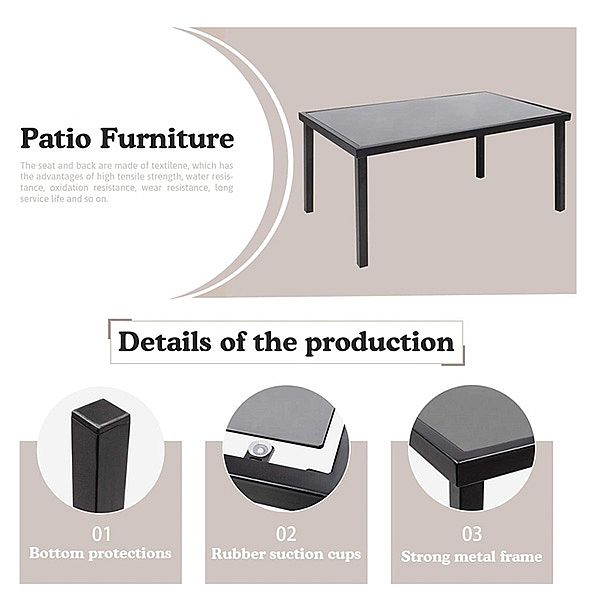 Ensemble de dialogue moderne 4 pièces Courtyard - 11C01X