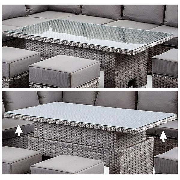 Ensemble de canapé de jardin de meubles en rotin de saule - 10C01B