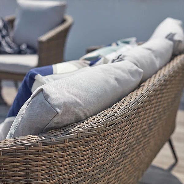 Canapé de luxe moderne en rotin de style français, meubles de jardin - 10C01P