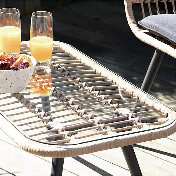 Meubles de jardin en rotin et osier 4 places - 10C01S