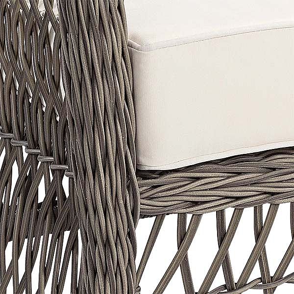 4 Piece PE Wicker Garden Ensemble de meubles de canapé - 10C01Y