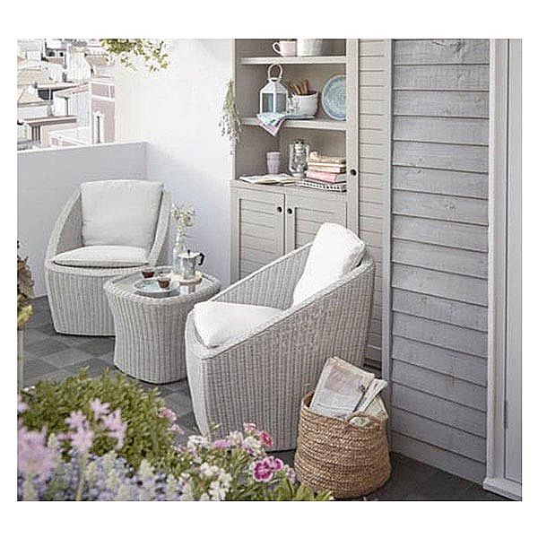 Ensemble de meubles de bar extérieur en osier et rotin 3 pièces - 10C02N