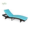 Chaise longue en rotin pour bain de soleil à l'extérieur - 10C02V