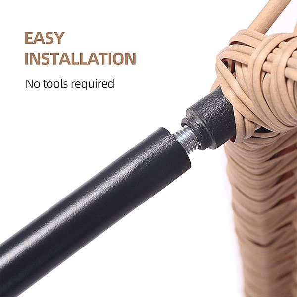 Ensemble de meubles de jardin en osier de luxe 3 pièces pour balcon - 10C03J