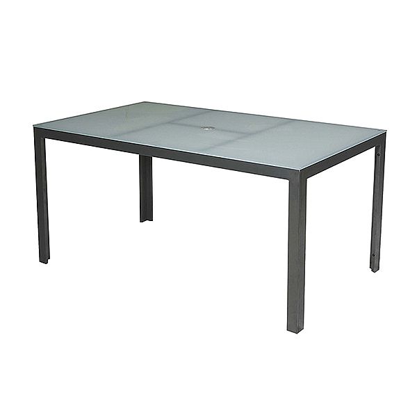 Ensemble de salle à manger d'extérieur 7 pièces en aluminium gris - 11D01A