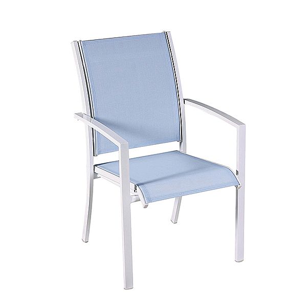 Ensemble de salle à manger d'extérieur 7 pièces en aluminium gris - 11D01A