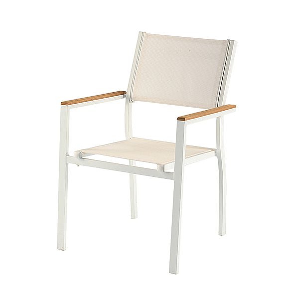 Ensemble table et chaises de salle à manger 5 pièces en textilène pour l'extérieur - 11D01C