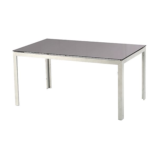 Ensemble de table à manger d'extérieur pour 6 personnes avec plateau en verre - 11D01G