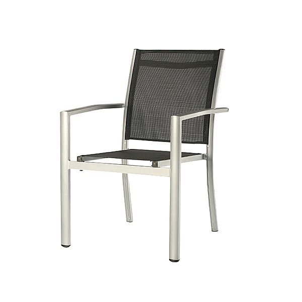 Ensemble de table à manger d'extérieur pour 6 personnes avec plateau en verre - 11D01G