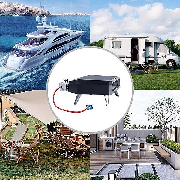 Four à pizza à gaz de jardin portable - 11H01E