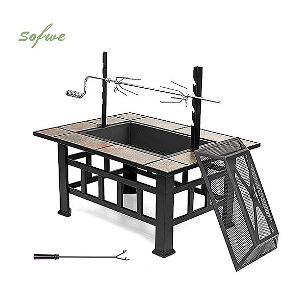 Foyer extérieur de table carré de 37 pouces - 10H01A