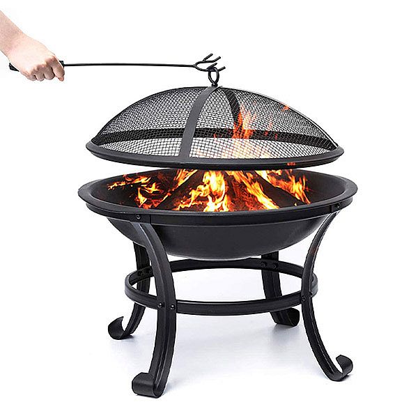 Vente en gros de foyer extérieur de jardin en acier à bois - 10H01H