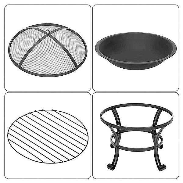 Vente en gros de foyer extérieur de jardin en acier à bois - 10H01H