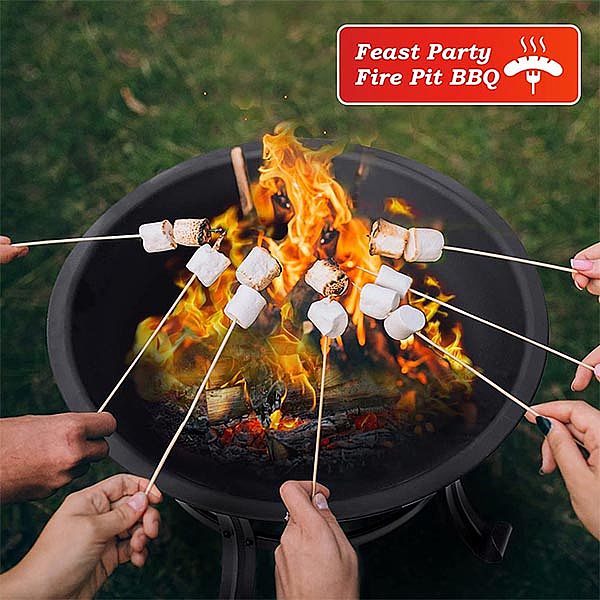 Vente en gros de foyer extérieur de jardin en acier à bois - 10H01H