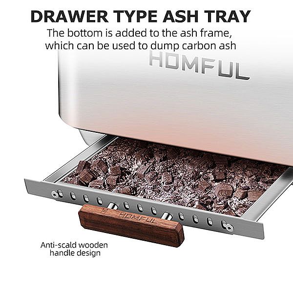 Foyer extérieur portatif sans fumée - 10H01P