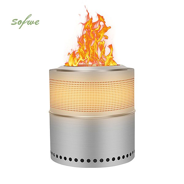 Foyer poreux sans fumée en acier inoxydable - 10H02K