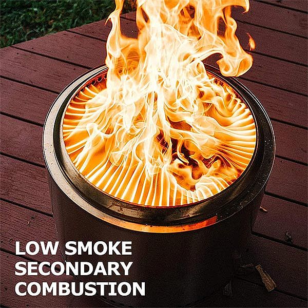 Foyer poreux sans fumée en acier inoxydable - 10H02K