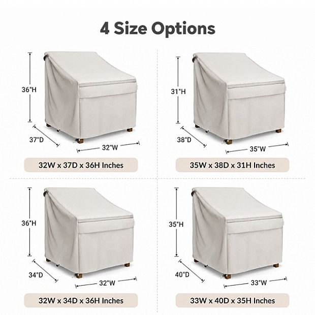 Housses Oxford pour chaises de terrasse en gros avec cordon de serrage - 90A04P