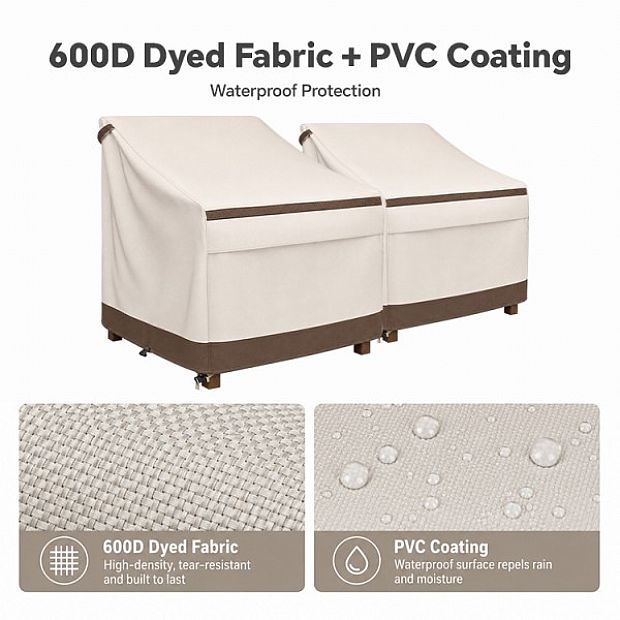 Housses bicolores pour chaises en gros avec revêtement PVC - 91A02A