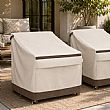 Housses bicolores pour chaises en gros avec revêtement PVC - 91A02A