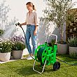 Chariot Porte-Tuyau de Jardin de 60 m en Gros avec Roues et Poignée Réglable - 10Z01C