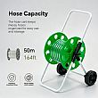 Chariot Porte-Tuyau de Jardin Portable de 50 m en Gros avec Roues et Manivelle - 10Z01D