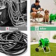 Chariot Porte-Tuyau de Jardin Portable de 50 m en Gros avec Roues et Manivelle - 10Z01D